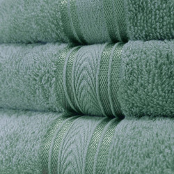 Махровые полотенца зеленые